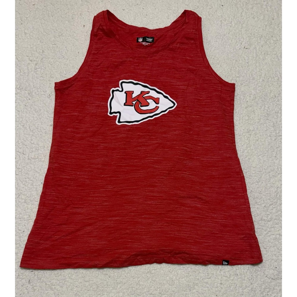 NFL Team Apparel Womens Kansas City Chiefs Racerback Tank Top Red Size M